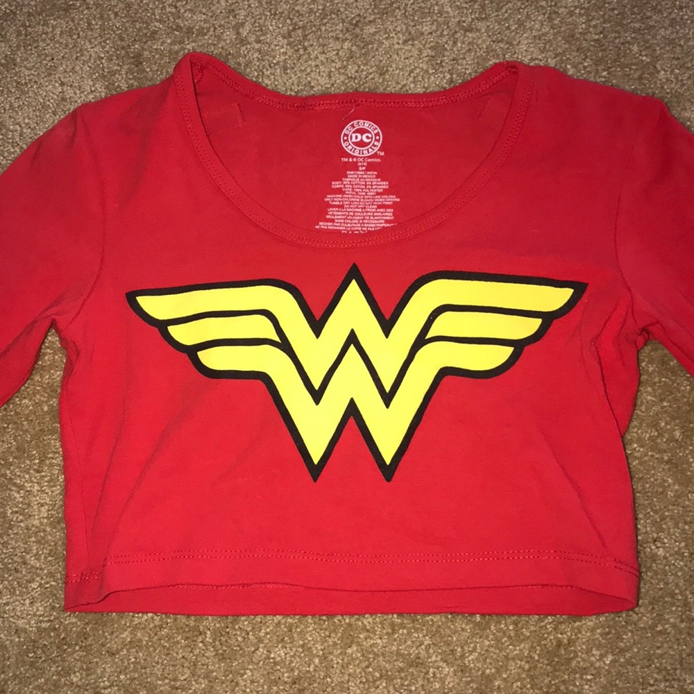 Wonder Woman Halloween Costume Top Cropped